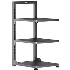 【ECOCO 意可可】多層廚房鍋具收納架 - 櫥櫃內置物架/下水槽鍋架 (限宅配), 槍灰色, 1個, 3層