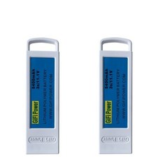 12개 11.1V 5400mAh GIFI 3s 업그레이드 플라이트 리포 배터리 Yuneec Q500Q500Q500 4KQ500 PRO 4K RC 드론용, 2)노란색