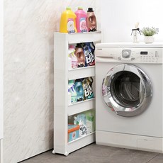 Wizhome 可移動4層架, 白色