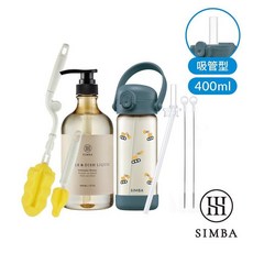 小獅王辛巴 鉑金PPSU兒童水壺 極淨入門組 400ml, 1個
