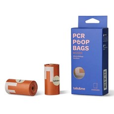 達達寵物 !尾巴與我 寵物撿便袋 無香/木質香 (120入) 寵物外出垃圾袋, 1個, (棕色)8入平口木質香(120個垃圾袋), 棕, 8個裝