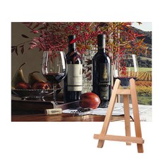 Living Duo DIY簡單名畫油畫繪製組 中型 40*50+中型畫架, A-030