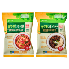 풀무원 지구식단 두유면 육개장 칼국수 + 짜장면