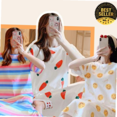 임산부잠옷 시원한여름잠옷 원피스 부드러운 쿨링 소재 임산부