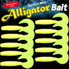 JRC 엘리게이터 와인드4인치 그럽 우럭광어웜 쏘가리 농어 배스 빅마마글럽, PA43