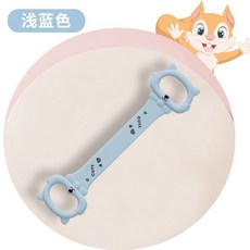 八字拉力器 健身拉伸 美背 開肩 彈力帶, 松鼠款藍色, 1個