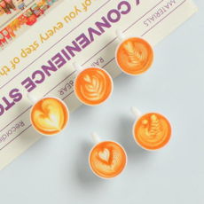 서플라이랩 귀여운 냉장고 자석 마그넷 세트 9종, 3. 카페라떼 10p