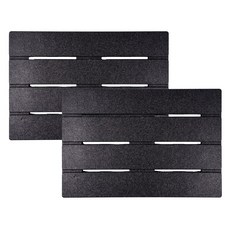 모노플랫 논슬립 EPP 욕실 다용도실 발판 70x48cm x 2set, 블랙, 2개