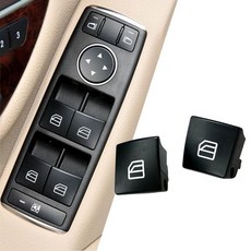 윈도우 스위치 조수석 버튼 제어 커버 마스터 파워 수리 교체 벤츠 C E GLK W204 W212 C250 C300 C350 E350 C63 AMG GLK250 GLK350 1, Driver Side-2pcs Rear