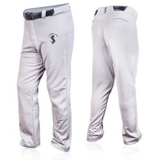 JABSKAN 남성용 전체 길이 야구 바지 - 내구성이 뛰어난 더블 니트 오픈 바텀 스타일 AS ~ AXL 실버 그레이. M