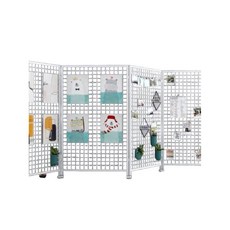 철망 전시대 세트 파티션 메쉬 스탠드 칸막이 아크릴 투명 아크릴칸막이, 6. 흰색 1m x 2m (3개)