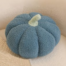 빅무드 호박쿠션 소파쿠션 인테리어 지름 35cm, 블루