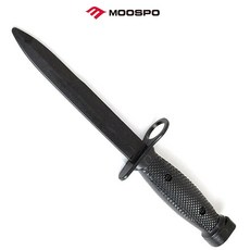 SG 무스포 고무 모형 대검 장착용 호신술 시범 격투기 군인 훈련용, BLACK, 1개