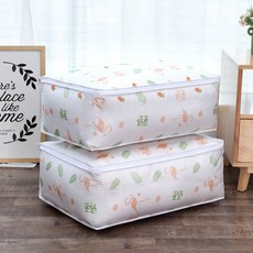 에코벨 PEVA 방수 이불 정리함 대형/보관함 수납함 보관백, 단품, 제품선택:PEVA 방수 이불 정리함 대형 홍학