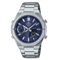 CASIO 卡西歐(ECB-S10D-2A)EDIFICE 智慧藍芽手機連結 纖薄舒適 雙顯錶-藍