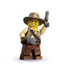 정품 레고 8683 시리즈1-16번 카우보이 미니피규어, 1개