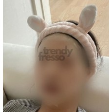 데이슬롯 토끼 세안밴드 핑크 세수헤어밴드