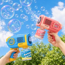 토요요 공룡 우주 자동 비눗방울 버블건 어린이 장난감 물놀이 야외놀이 완구ZD-PPQ2, 1세트, 패션 버전 핑크