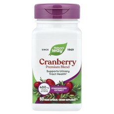 네이쳐스웨이 프리미엄 블렌드 크랜베리 400mg 60 비건캡슐, 5개, 60정