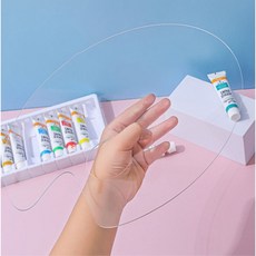 솔버 수채화 유화 투명 아크릴 팔레트, 30X20, 1개