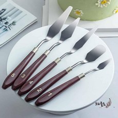 팔레트나이프 5종 페인팅나이프 페인팅 도구 유화, 기본