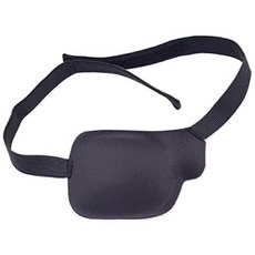 LUVYUFORYU 立體單眼遮光眼罩，舒適透氣，可調節鬆緊，旅行午睡必備, 黑色右眼, 1個