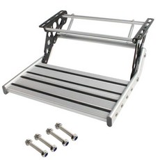 트레일러 RV 캠핑카 발판 계단 카라반 사이드스텝 2단, 단일 레이어 수동 DX0109, 수동DX0109