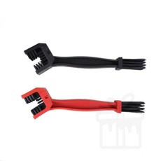 자전거 체인 브러쉬 청소솔 기어청소, 레드