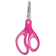 3M 어린이 양손 가위 12.5cm 고급 스테인리스 칼날 다목적 왼손잡이 문구 가위, 01_어린이 가위 핑크