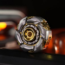 Kaeroi 台灣出貨 暴躁08爆開甲變形金屬陀螺 EDC黑科技手指尖玩具 靜音持久旋轉 辦公室解舒紓減壓小物神器, 1個, 暴躁08指尖陀螺【銀金色】