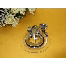 【全美日購】特價《繡花盤壓布腳》兄弟牌車樂美勝家縫紉機用圓型繡花盤壓腳, 1個