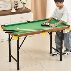 접이식 미니당구대 가정용 소형 탁상용 실내 게임 포켓볼 가족용 홈파티 놀이 세트, 1개, 141cm 긴 다리 바닥형