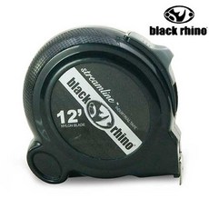 Black Rhino Streamline 12英呎捲尺 專業手工具 自動鎖定, 1個, 黑