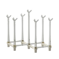 Werra 주방용 배수형 컵 건조대 텀블러 홀더 다용도 거치대, 1개, 크림 화이트