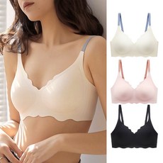 노블민트 심리스 노와이어 처짐방지 볼륨 패드일체형 여성 브라 세트 3P