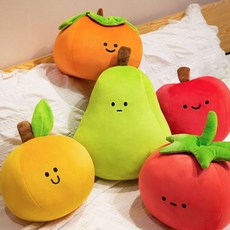 유니크한 과일인형 무표정 선물 토마토 인형 귀여운, 5. 귤, 샤오호(11-16cm)