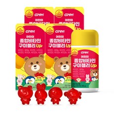 자연의품격 어린이 종합비타민 구미 젤리 업 180g, 60정, 4개