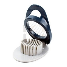 제이오스토어 계란 슬라이스 버터슬라이서 커팅기 키위슬라이서 계란분리기, 1개, 청색그레이