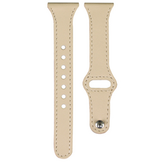 Womens9999 Galaxy 手錶超薄皮革錶帶 Galaxy Watch 4 3 2 經典 Active 40 44 42 46 20 毫米錶帶, 米色最佳, Galaxy Watch 4/4 Classic/Watch 3/Active 2/1 20mm, 20mm