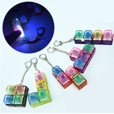 불빛 테트리스 투명 딸깍이 3000, 단품, 1개