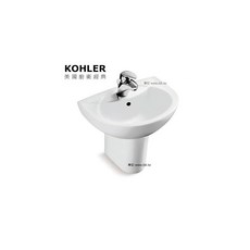 KOHLER Folio 瓷蓋面盆(61cm) K-11341T-1-0, 1個
