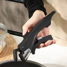 손잡이가 있는 야외 캠핑 주전자 초경량 커피 미끄럼 방지 물 식기 관광 조리기구 용품 0.8L, Black