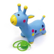 점핑사슴 점핑말 점핑인형 균형감각 탱탱볼 통통볼 발펌프포함, 레드, 1개