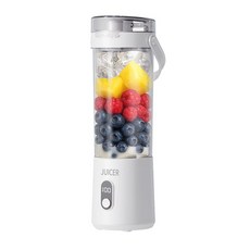 隨行杯 小型電動榨汁機 充電式果汁杯 戶外露營專用, 牛奶白, 便攜式