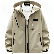 쥬엔리치 남자 빅사이즈 바람막이 후드 자켓 점퍼