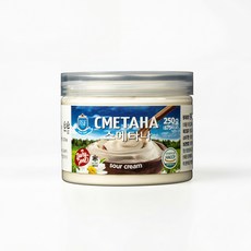 러시아 사워크림 스메타나 sour cream cmetaha smetana 토핑, 1개, 250g