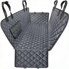 대형견카시트 중형견 뒷 켄넬 반려묘 보호매트 하우스 Pet 방수시트 럭셔리 강아지, 블랙, 블랙