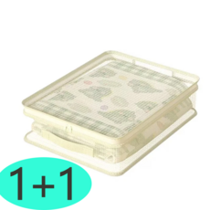 Livetree 침구세트 수납가방 대용량 방진 손잡이 정리가방, 2개, 투명