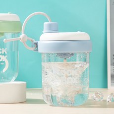 ANYOU 전동 오토 쉐이커 보틀 텀블러 자동 쉐이커통 충전식 휴대용, 1개, 300ml, 블루