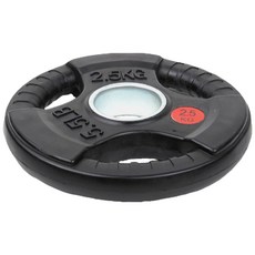 健身訓練鑄鐵槓片, 1個, 黑色